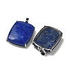 Natural Lapis Lazuli Pendants G-Z070-01P-03-2