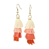 Colorful Tassel Pendants Dangle Earrings for Women EJEW-JE06110-1