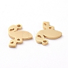 PVD Vacuum Plating 304 Stainless Steel Charms LS-X-STAS-G215-02G-2