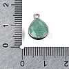 Natural Dyed Strawberry Quartz Faceted Pendants G-U019-05P-05-3