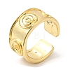 Rack Plating Brass Open Cuff Rings RJEW-Q770-29G-3