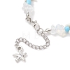 Synthetic Turquoise & Opalite & Glass Seed Bead Bracelets for Women BJEW-JB13228-3