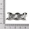 304 Stainless Steel Slide Charms STAS-F356-02AS-3