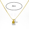 Real 18K Gold Plated Stainless Steel Pendant Necklaces CP2918-3-3