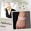 20Pcs 2 Styles Leather Wide Cord Bracelet with Snap Button for Men Women GUQI-CL0001-02B-5