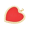 Brass Resin Pendants KK-C162-003G-2