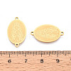 Religion 201 Stainless Steel Oval with Virgin Links Connector Charms STAS-T073-53D-G-3