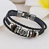 Imitation Leather Multi-strand Bracelets for Men WGBDC80-06-1