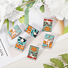 SUNNYCLUE 6Pcs 3 Style The Sun/Moon/Star Fashion Tarot Card Enamel Pin JEWB-SC0001-39-4