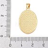 Natural White Shell Oval Pendants KK-F919-43B-G-4
