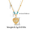 Boho Brass Pendant Necklaces for Women WG41E8B-03-1