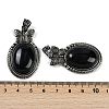 Natural Obsidian Pendants G-I370-09AS-08-3