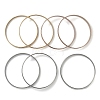 Fashion 201 Stainless Steel Bangle Sets BJEW-L664-024C-M-1-4