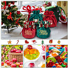 4Pcs 4 Styles Christmas Velvet Candy Apple Bags TP-BC0001-05-5