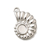 304 Stainless Steel Pendant Cabochon Settings STAS-E545-04A-P-1