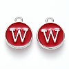 Platinum Plated Alloy Enamel Charms LS-ENAM-S118-03W-P-1