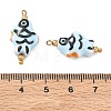 Handmade Porcelain Pendants STAS-Q119-31G-04-3