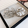 Iron Open Cuff Bangle & Ring Set for Women WG478CE-06-1