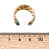 304 Stainless Steel Enamel Wide Cuff Open Rings for Women SA-K003-03D-G-3