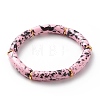 Acrylic Curved Tube Beaded Stretch Bracelet BJEW-JB08443-3