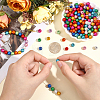 300Pcs Spray Painted Acrylic Beads MACR-PA0001-80-3
