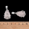 Natural Rose Quartz Pendants G-P393-P05-3