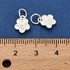 925 Sterling Silver Flower Charms STER-P071-02S-4