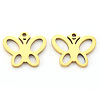 PVD Vacuum Plating 304 Stainless Steel Charms STAS-N092-26G-2