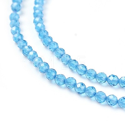 Transparent Glass Beads Strands GLAA-F094-A01-1