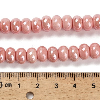 Porcelain Rondelle Beads PORC-Q001-01I-1