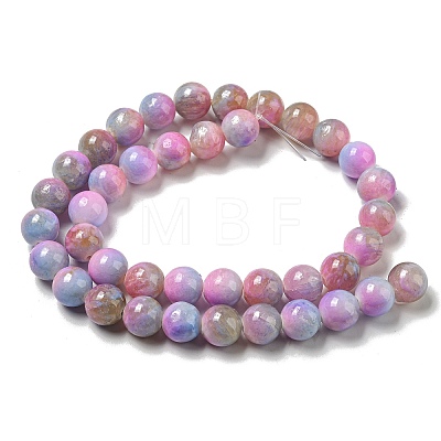 Dyed Natural White Jade Beads Strands G-F764-03E-1