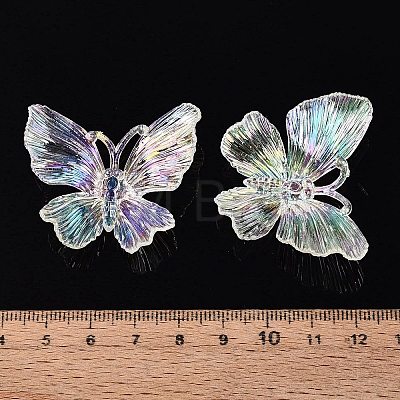 Transparent Plastic Pendants KY-N025-44A-1