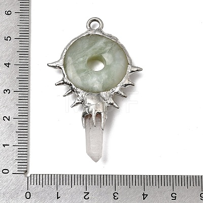 Natural New Jade Big Pendants G-G466-02P-10-1