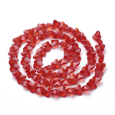 Transparent Glass Beads GLAA-Q066-14mm-B15-1