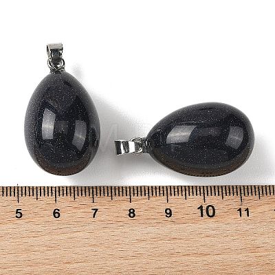 Synthetic Blue Goldstone Pendants GG-K002-08A-20-1