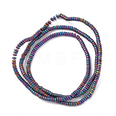Electroplated Non-magnetic Hematite Beads Strands G-P571-A01-01F-1