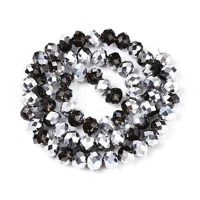 Electroplate Glass Beads Strands X-GR8MMY-01S-1