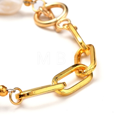 Natural Baroque Pearl Keshi Pearl Bracelets & Necklaces Sets SJEW-JS01105-1