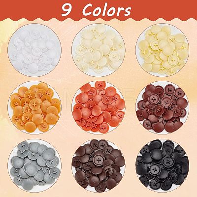 CHGCRAFT 450Pcs 9 Colors Plastic Screw Covers DIY-CA0004-12-1