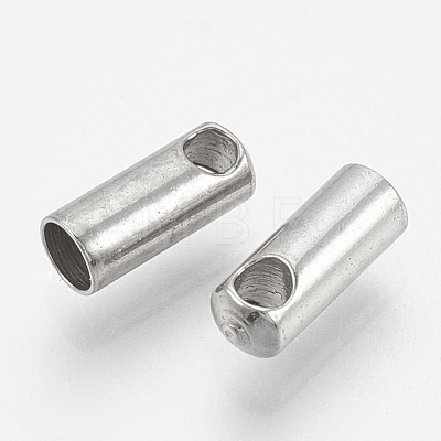 201 Stainless Steel Cord Ends STAS-S028-35-1