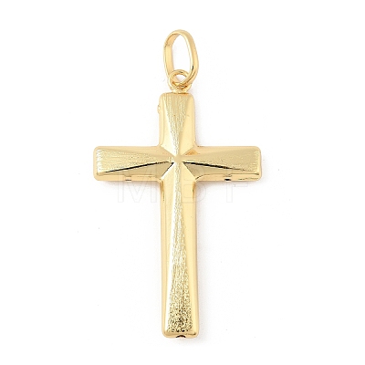 Cross Brass Big Pendants KK-M327-07A-G-1