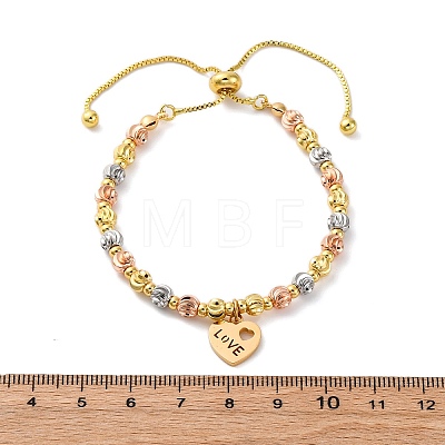 Brass Slider Bracelets BJEW-C090-02G-E-1