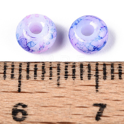 3/0 Baking Paint Glass Beads GLAA-G118-02C-1