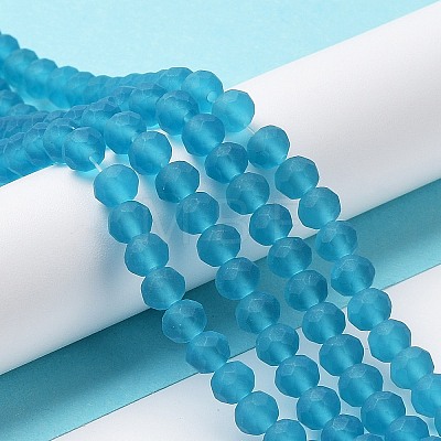 Transparent Glass Beads Strands EGLA-A034-T8mm-MD27-1