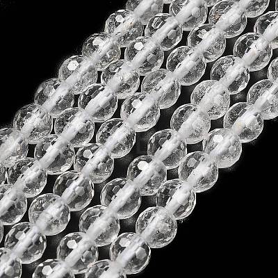 Natural Quartz Crystal Beads Strands G-C280-B14-6mm-1