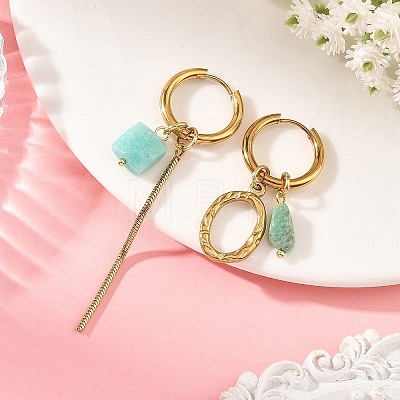 202 Stainless Steel Huggie Hoop Earrings EJEW-JE07392-02-1