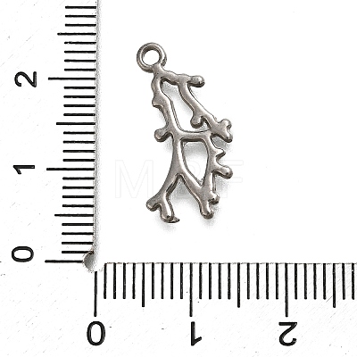 304 Stainless Steel Pendants STAS-C119-25P-1