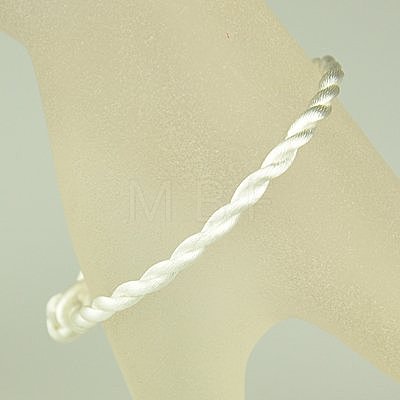 Nylon Rattail Satin Cord Bracelet Making AJEW-JB00019-15-1