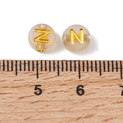 Luminous Transparent Acrylic Beads OACR-P037-01B-N-1