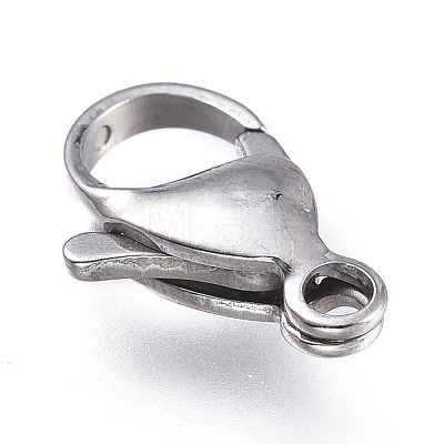 316 Surgical Stainless Steel Lobster Claw Clasps X-STAS-M281-01P-F-1